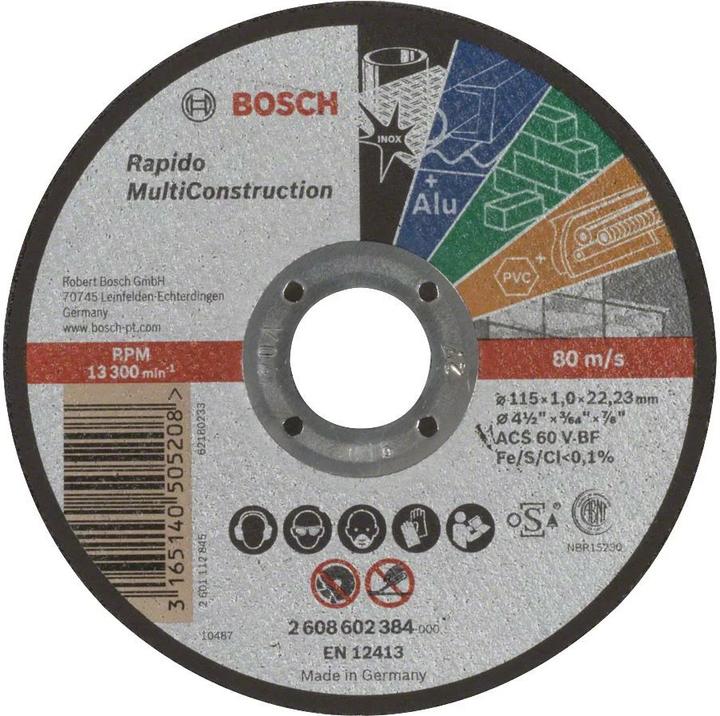 Bosch Professional Zubehör PRO Multi Material Trennscheibe, 115 x 1 x 22,23 mm