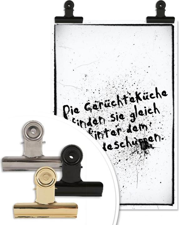 Produktbild Trenddeko Die Gerüchteküche finden Sie gleich hinter dem Geredeschuppen (70 x 100 cm)