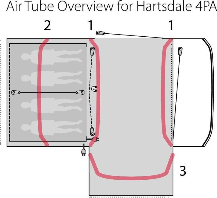 Produktbild Outwell Hartsdale 4PA (Tunnelzelt, 25.40 kg, 4 Personen)