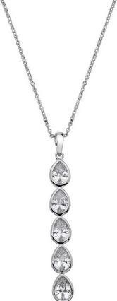 Hot Diamonds Silver necklace with shimmering pendant Emozioni Acqua Amore EP039