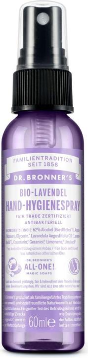 Dr. Bronner's Organic Lavender Hand Sanitizer Spray (60 ml)