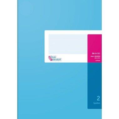 Immagine prodotto König & Ebhardt Libro a colonne DIN A4 azzurro/magenta 2 colonne 40 fogli (80 g/m², 40 x, A4)