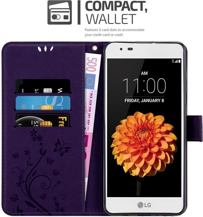 Produktbild Cadorabo Flower Book Cover (LG K7)