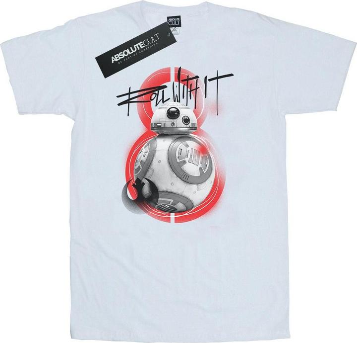 Star Wars The Last Jedi BB8 Roll With It TShirt (M)