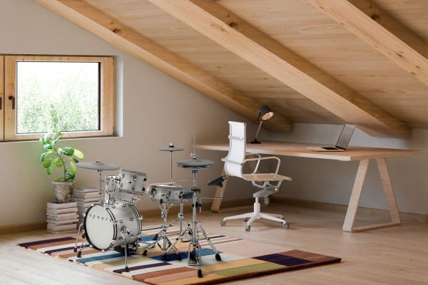 Actual product image Efnote Mini e-drum drum set with headphones and sticks (E-drum)