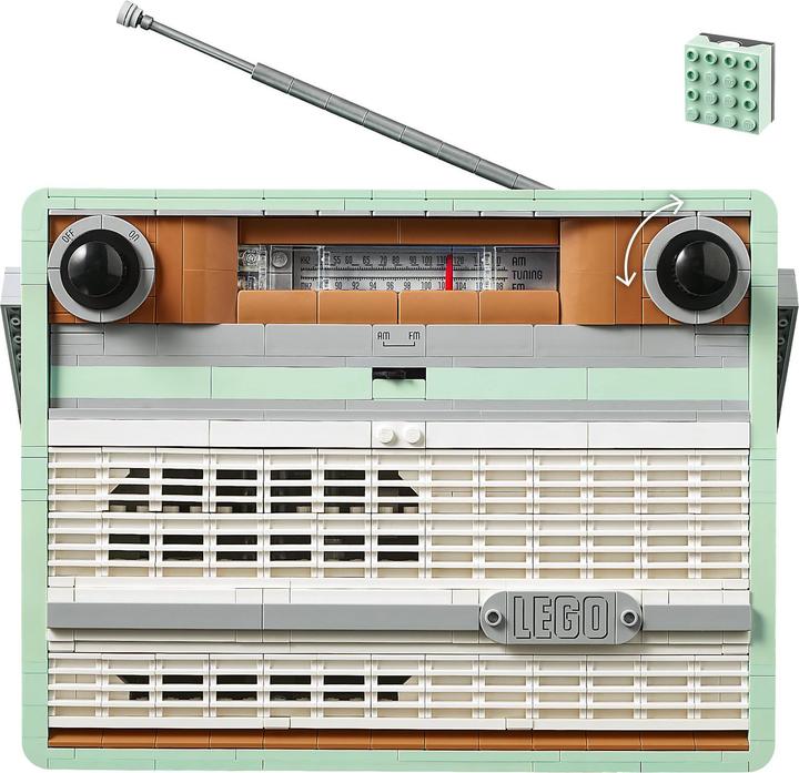 Productafbeelding LEGO Retro draagbare radio (10334, LEGO Icons, LEGO Zeldzame Sets)