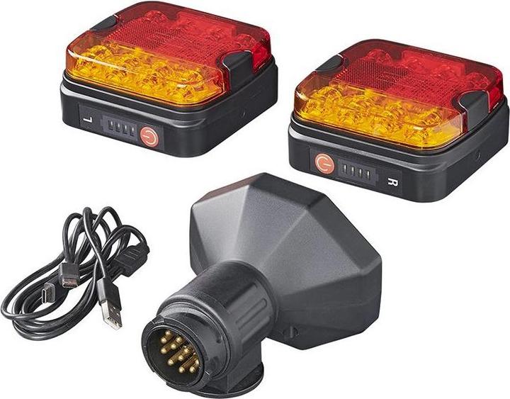 Image du produit ProPlus Jeu de feux arrière LED avec aimant sans fil (Bluetooth) 13 pôles