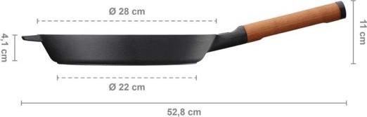Produktbild Fiskars Norden Bratpfanne, 28cm (28 cm, Bratpfanne, Gusseisen)