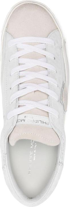Produktbild Philippe Model sneakers prsx low in laminated leather silver (38)