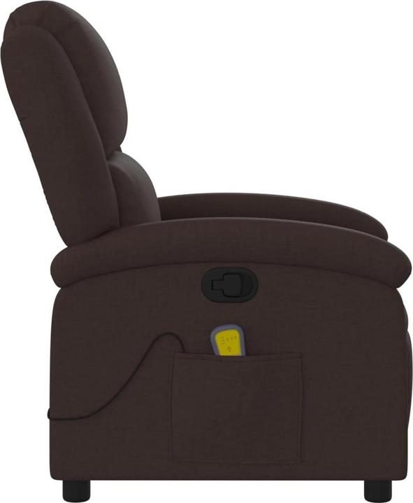 Produktbild VidaXL Massagesessel Dunkelbraun Stoff,Farbe: Dunkelbraun,Material