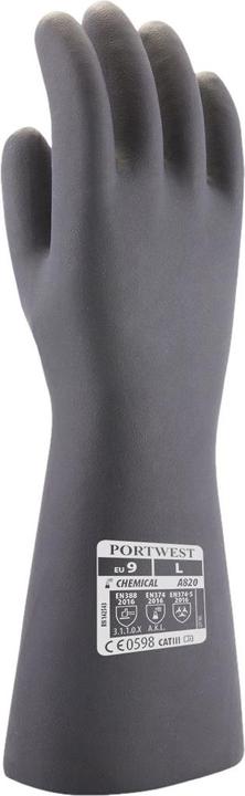 Actual product image Portwest Unisex Adult A820 Neoprene Chemical Gauntlet (L)