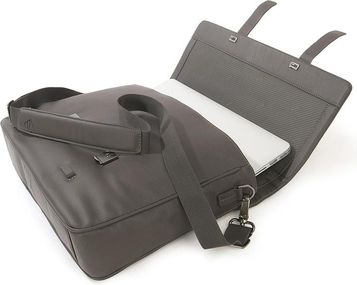 Image du produit Tucano Tema, mallette avec bandoulière pour ordinateur portable 15 pouces, gris clair
