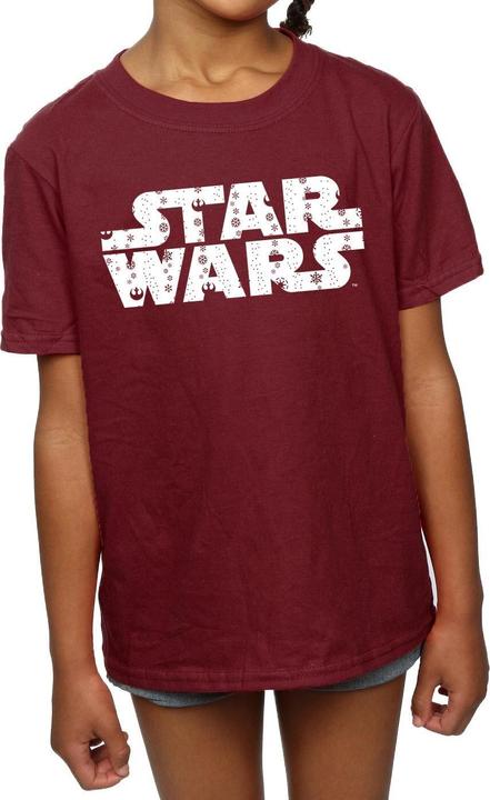 Immagine prodotto Star Wars Christmas Logo Maglietta Ragazze (140, 146)