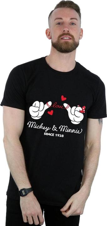 Actual product image Disney Mens Mickey Mouse Love Hands T-Shirt (M)