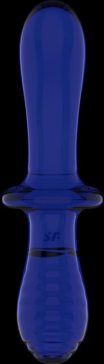 Actual product image Satisfyer Double Crystal Dildo Blue