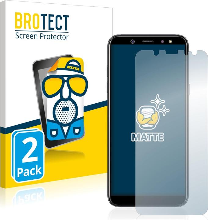 Produktbild BROTECT Entspiegelungs-Schutzfolie Displayschutz Matt (2 Stück, Samsung Galaxy A6)