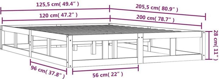Actual product image VidaXL Nelek (120 x 200 cm)