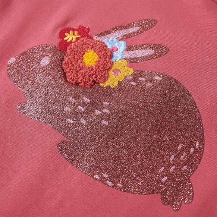 Actual product image VidaXL Children's long-sleeved shirt dusky pink 128,Material: 95 % cotton. 5 (128)