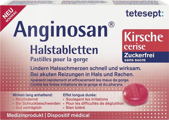 Tetesept Anginosan pastilles pour la gorge cerise 20 pastilles (1 pièce(s))