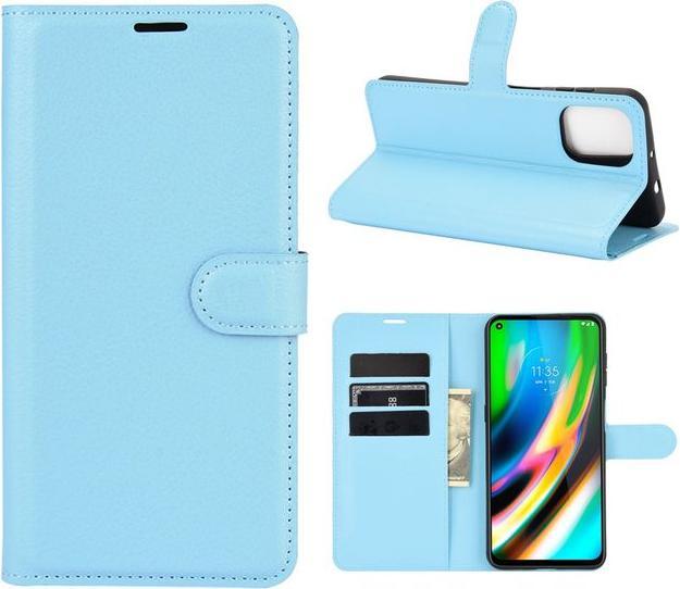 Actual product image MU Classic Litchi Leather Bookcover Series (Motorola Moto G9 Plus)