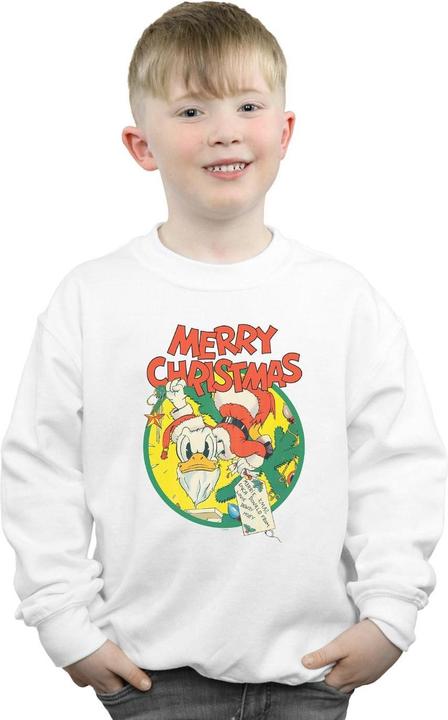 Immagine prodotto Disney Donald Duck Merry Christmas Felpa Ragazzi (140, 146)