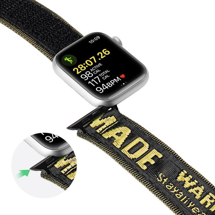 Produktbild Dux Ducis Strap (Outdoor Version) Armband Apple Watch Ultra, SE, 8, 7, 6, 5, 4, 3, 2, 1 (49, 45, 44 (45 mm, 44 mm, 42 mm, 49 mm, Edelstahl, Nylon)