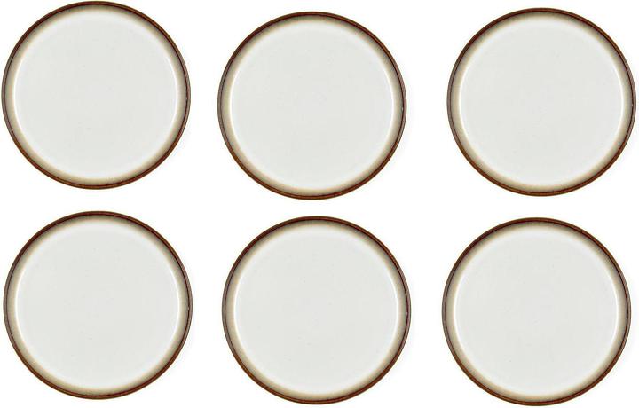 Actual product image Bitz Dessert plate Ø 21 cm 6 pieces, cream grey (6 x, 21 cm)