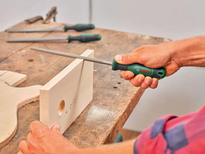 Actual product image Bosch Professional BOSCH wood rasp set, 1600A02ZB1, 200 mm, 3-piece (Cut 2, 200 mm)