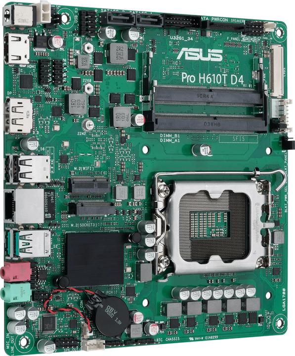 Actual product image ASUS MB PRO H610T -CSM (LGA 1700, Intel H610, Mini-ITX)