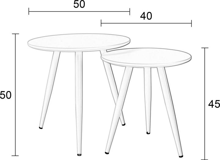 Actual product image White Label Living Daven (50 x 50 x 50 cm)