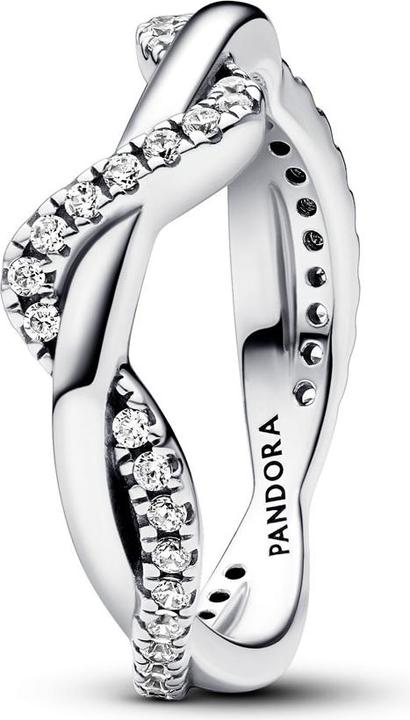Pandora Funkelnde Verschlungene Welle Ring