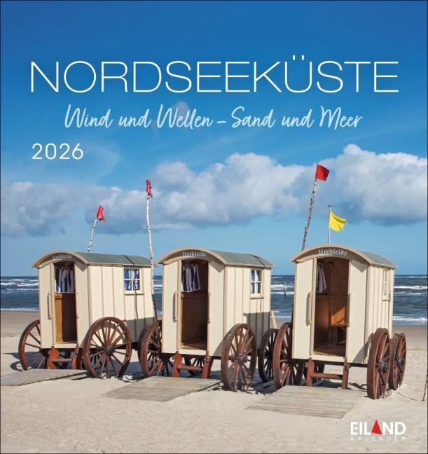 Image du produit Nordseeküste Postkartenkalender 2026 - Wind und Wellen - Sand und Meer (Couverture rigide, Allemand)