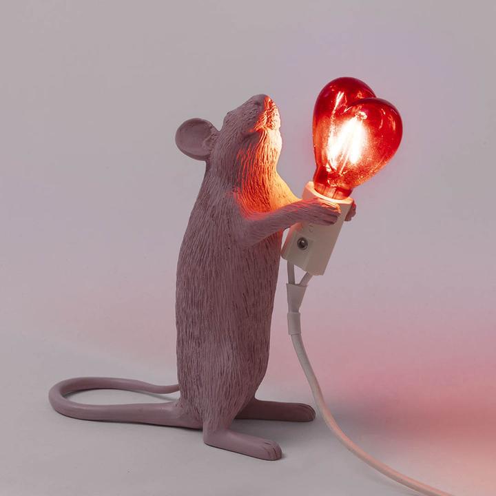 Actual product image Seletti Mouse Lamp Love "Step" table lamp (90 lm, E14)