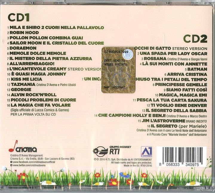 Actual product image A1 Entertainment Cristina D'Avena - Le sigle più belle, 2CD