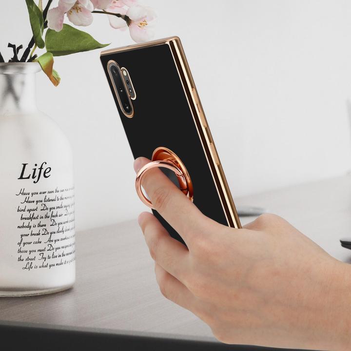 Immagine prodotto Cadorabo Custodia per Samsung Galaxy NOTE 10 PLUS in TPU con protezione per la fotocamera e anello Stile (Samsung Galaxy Note 10 Plus)