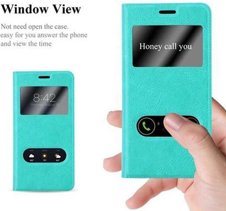 Produktbild Cadorabo Book mit View Doppelfenster Cover (Apple iPhone X)