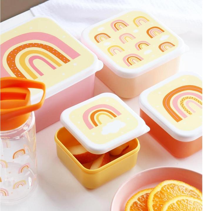 Produktbild A Little Lovely Company ALLC Lunch & Snackbox Rainbow SBSERA41