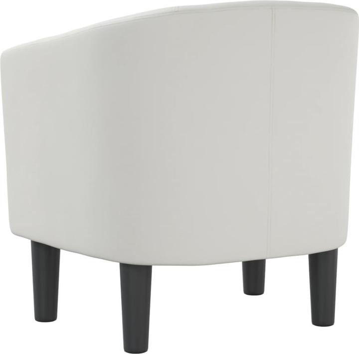 Image du produit VidaXL Clubsessel Weiss Kunstleder,Farbe: Weiss,Material