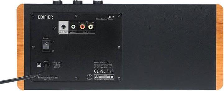 Actual product image Edifier D12 (Electrical connection)
