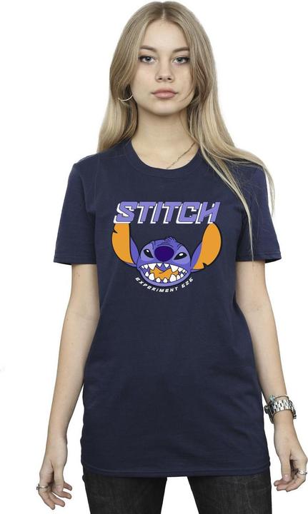 Actual product image Disney Womens/Ladies Lilo And Stitch Purple Cotton Boyfriend T-Shirt (S)