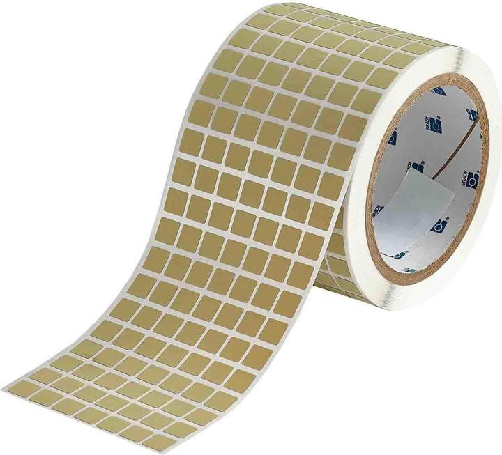 Produktbild Brady THT-38-724-10, Polyimid, Beige, matt, 9.53 x 9.53 mm, permanent, 7-bahnig (10000 E.)