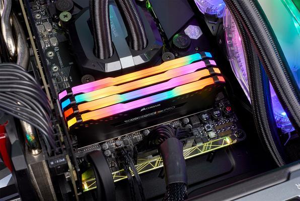 Actual product image Corsair Vengeance RGB Pro (4 x 8GB, 2933 MHz, DDR4-RAM, DIMM)