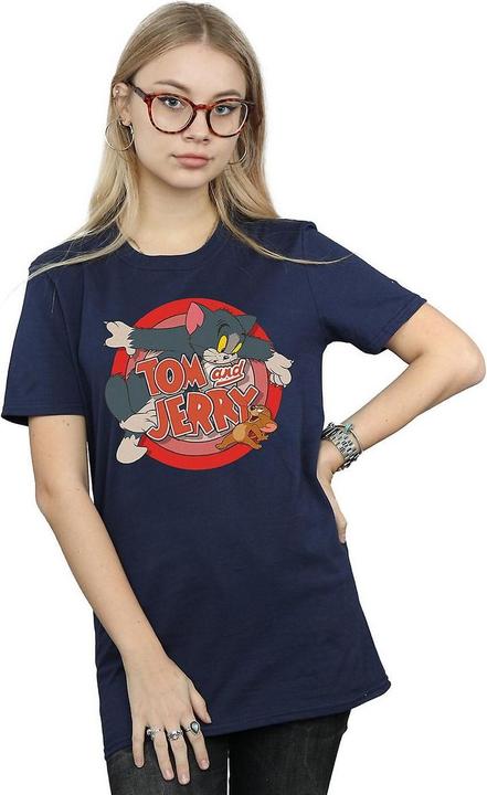 Immagine prodotto Tom & Jerry T-shirt boyfriend en coton Catch pour femmes/femmes (XL)