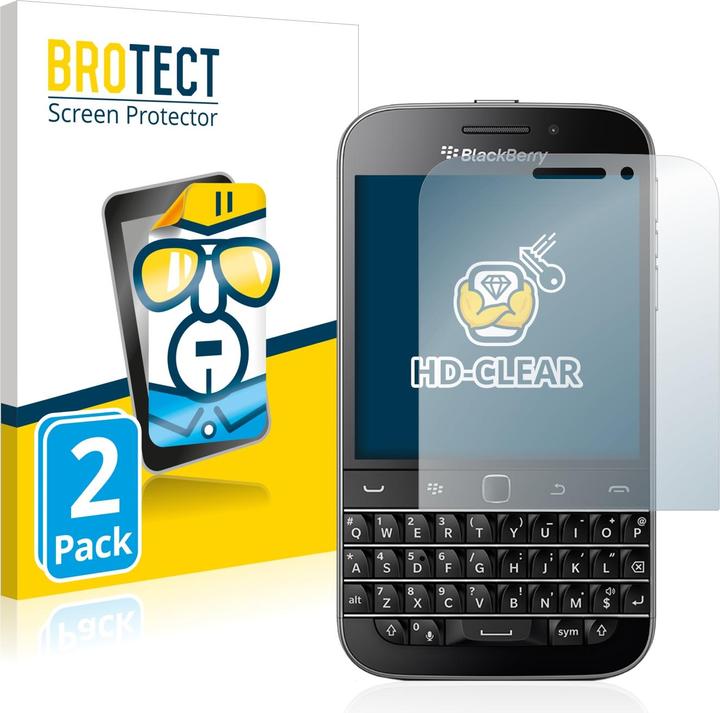 Actual product image BROTECT Screen Protector Clear (2 Piece, Blackberry Classic Q20)