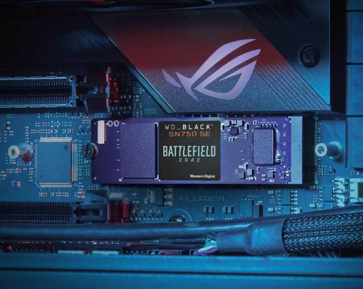 Image du produit WD Black SN750 SE Battlefield 2042 PC Game Code Bundle (1000 Go, M.2 2280)