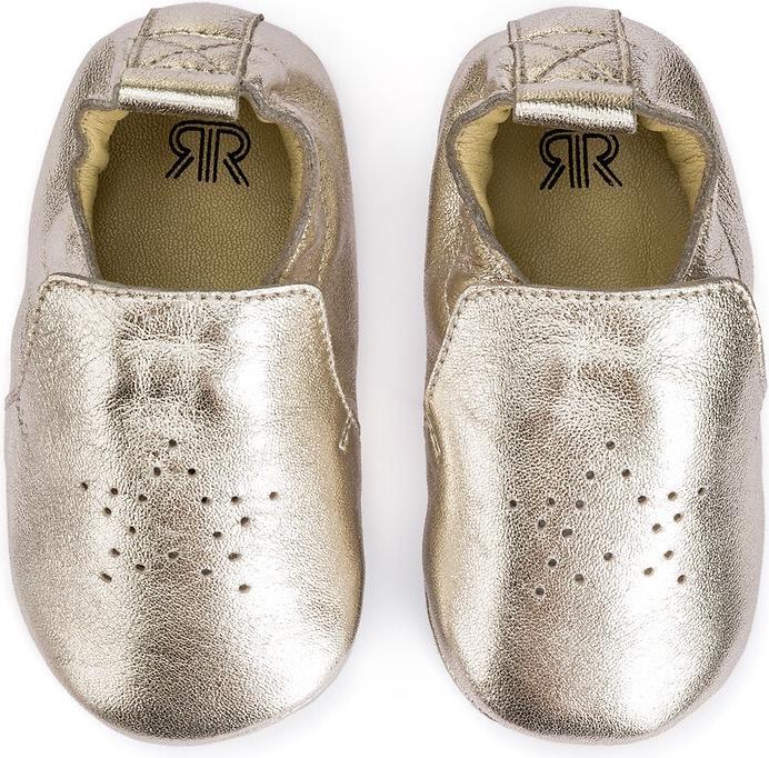 Image du produit La Redoute Collections Chaussons en cuir doré avec motif d'étoile (19)