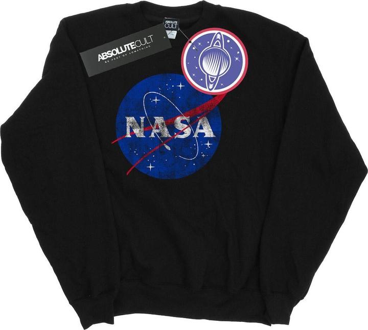 Nasa Classic Insignia Logo Distressed Sweatshirt
