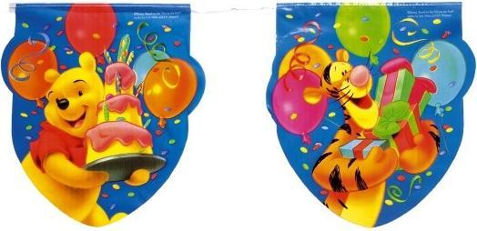 Produktbild JT Lizenzen Winnie Pooh Wimpelkette: Kindergeburtstag Partydekoration