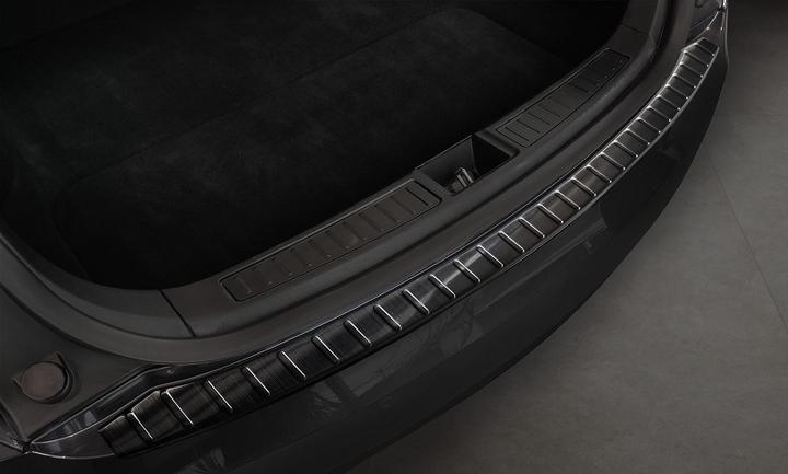 Actual product image Avisa Stainless Steel Bumper Guard for Tesla Model S from 2012 until 2021 (Black) (Rear)