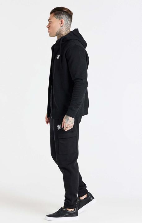 Produktbild Siksilk Kapuzenpullover Black Essential Zip Through Funnel Hoodie (XL)